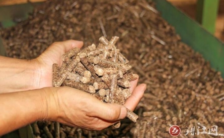 云南省迤车镇：废枝杂木“变身”环保生物质颗粒燃料